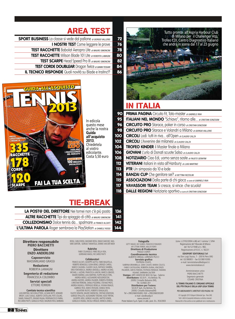 Il Tennis Italiano Preview Pages