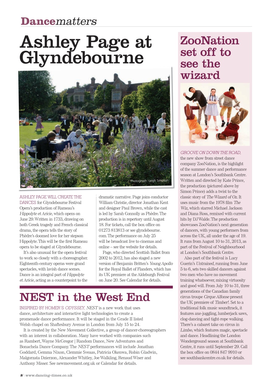 Dancing Times Preview Pages