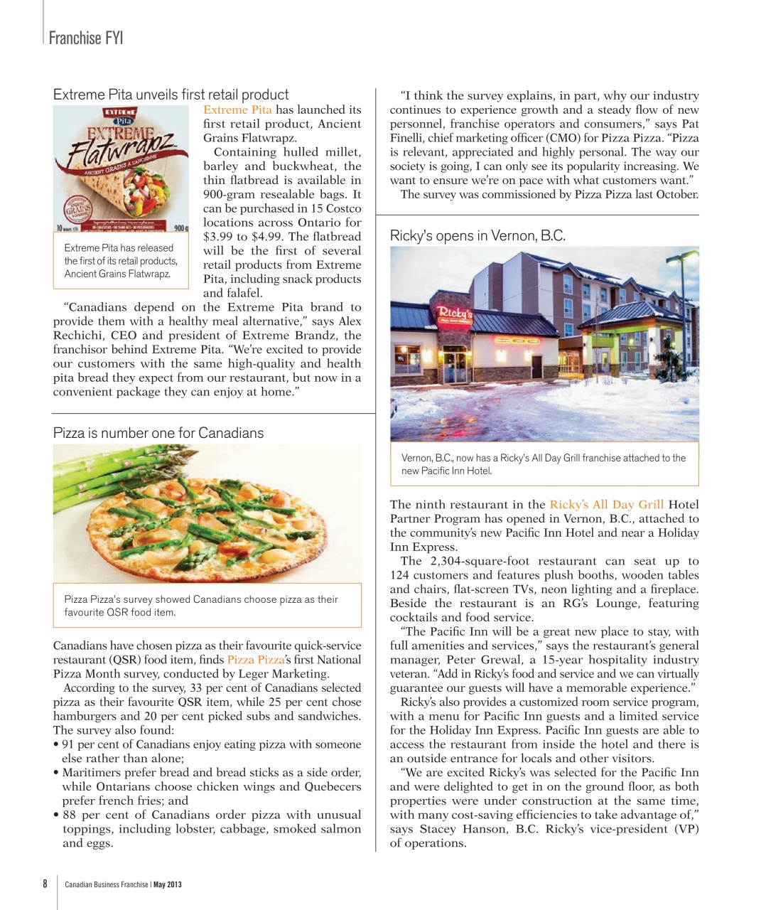 Canadian Business Franchise Preview Pages