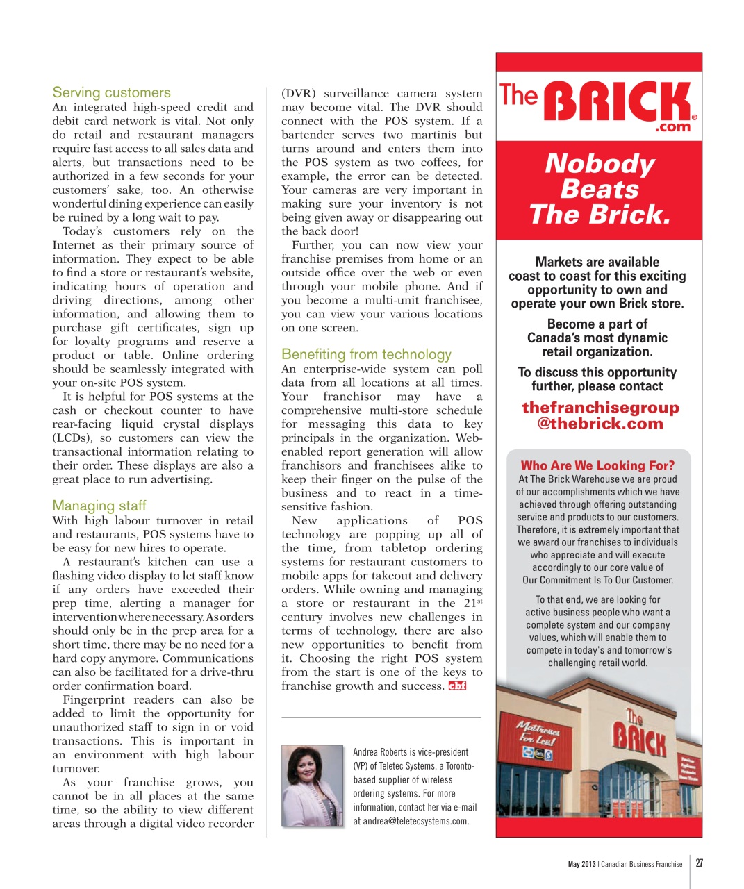 Canadian Business Franchise Preview Pages