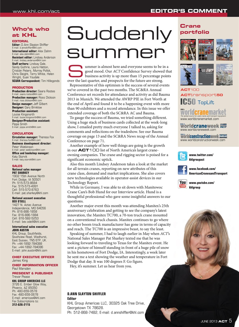 American Cranes & Transport Preview Pages