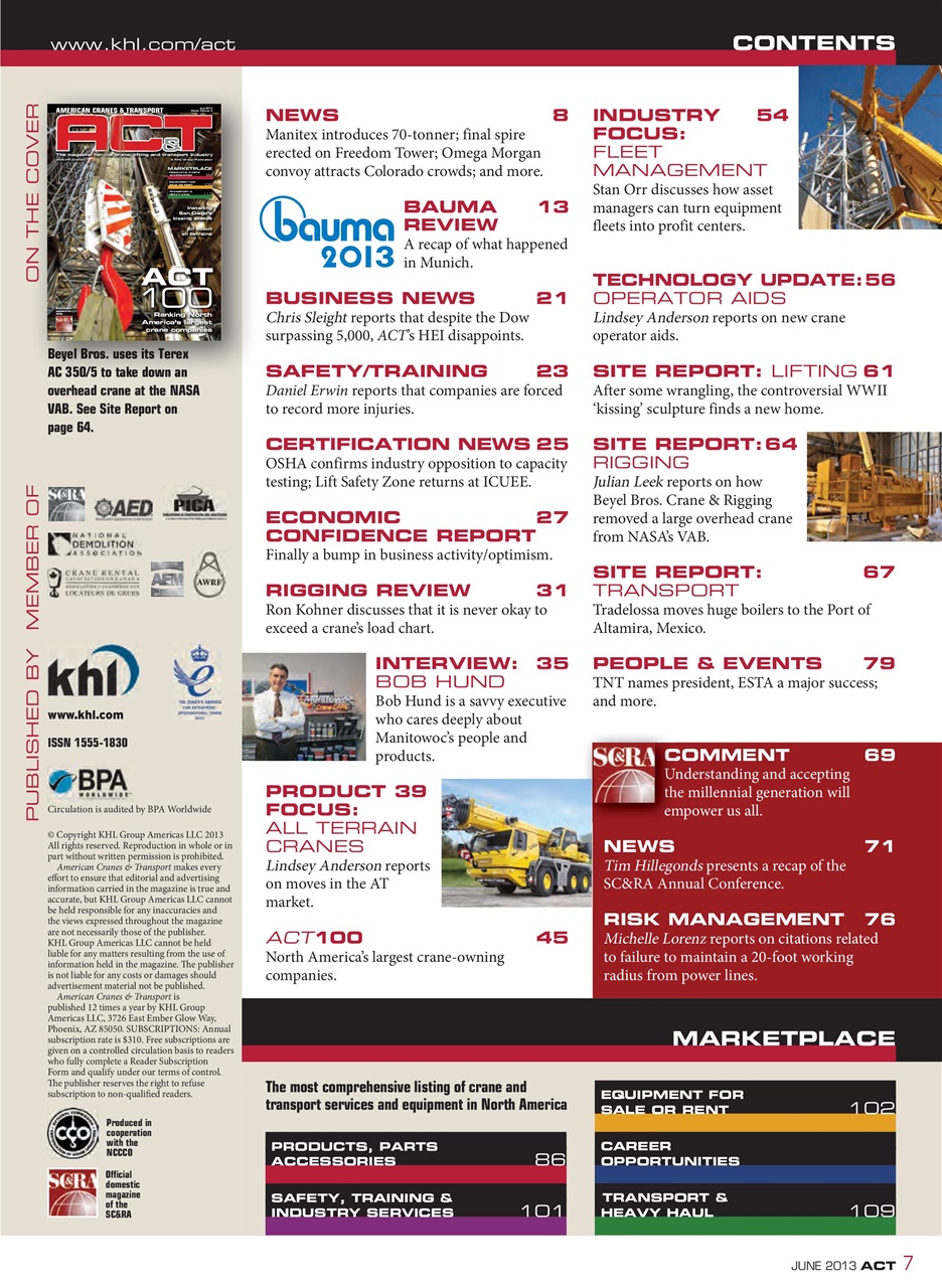 American Cranes & Transport Preview Pages