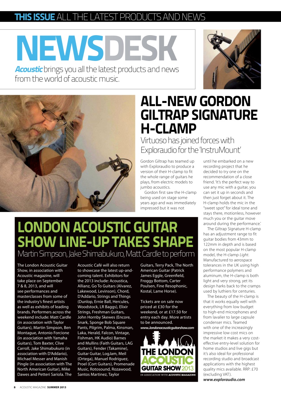Acoustic Preview Pages