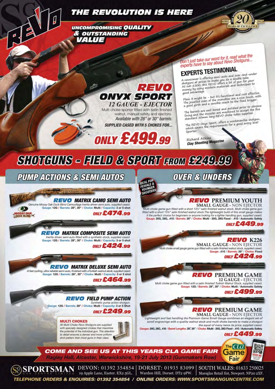 Clay Shooting Preview Pages