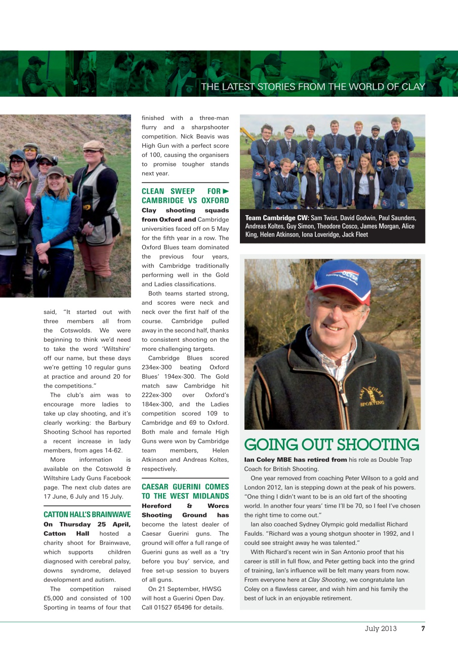 Clay Shooting Preview Pages