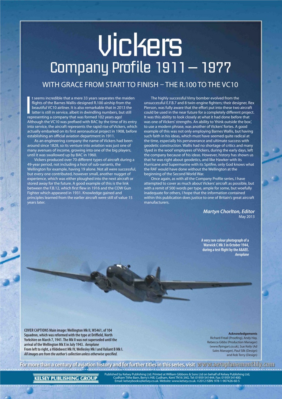 Aeroplane Company Profile Preview Pages