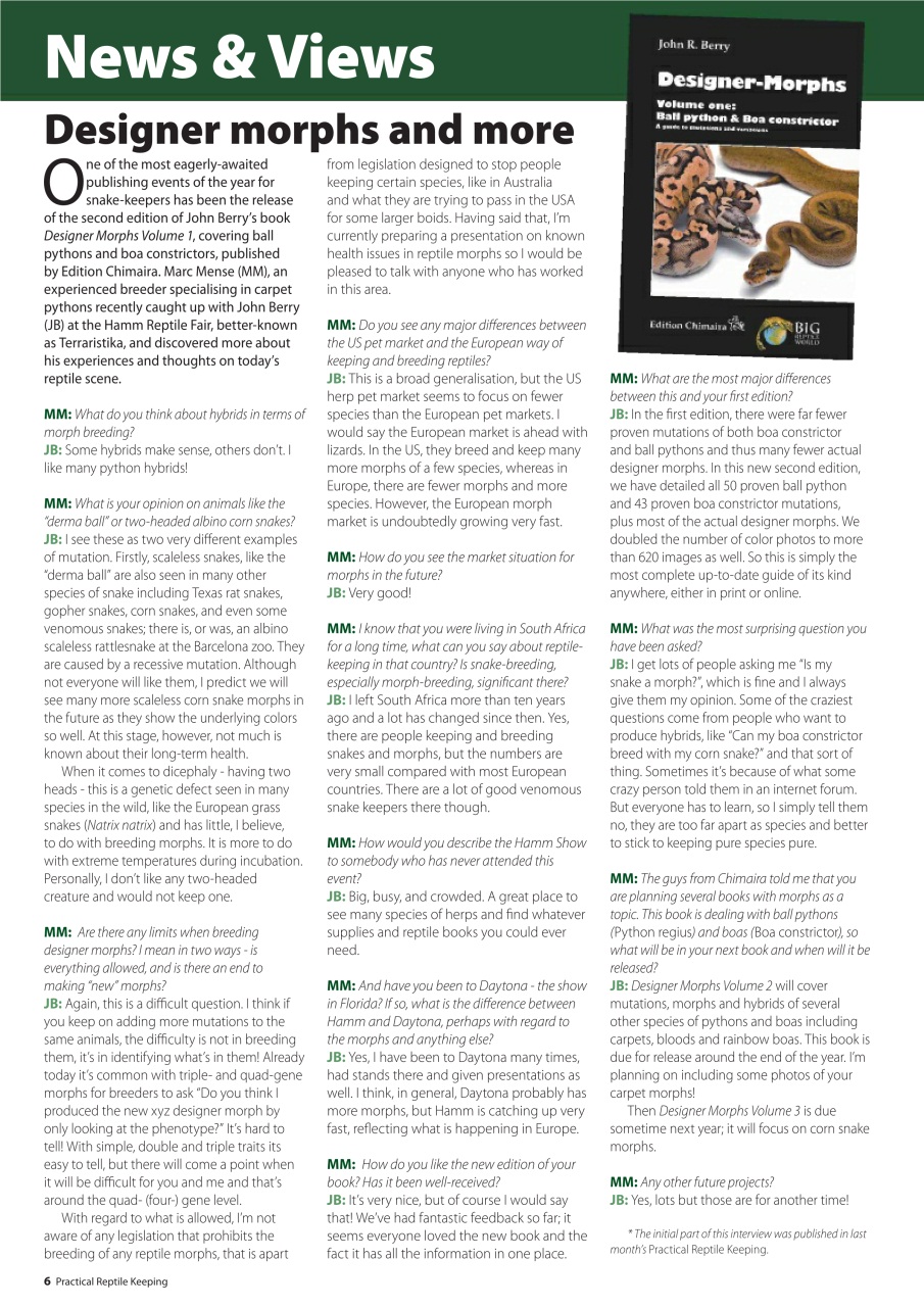 Practical Reptile Keeping Preview Pages