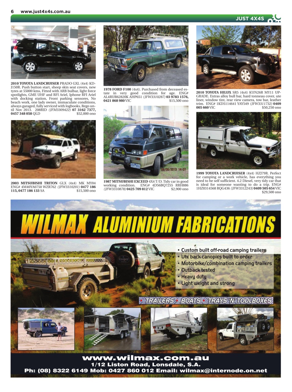 JUST 4X4S Preview Pages