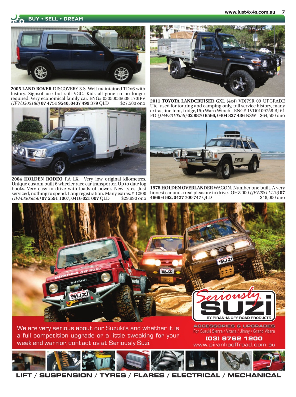 JUST 4X4S Preview Pages