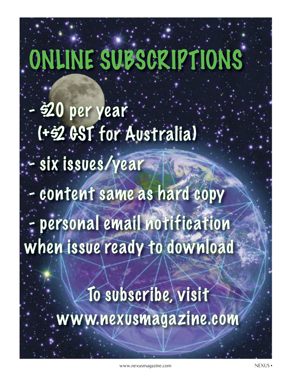 Nexus Magazine Preview Pages