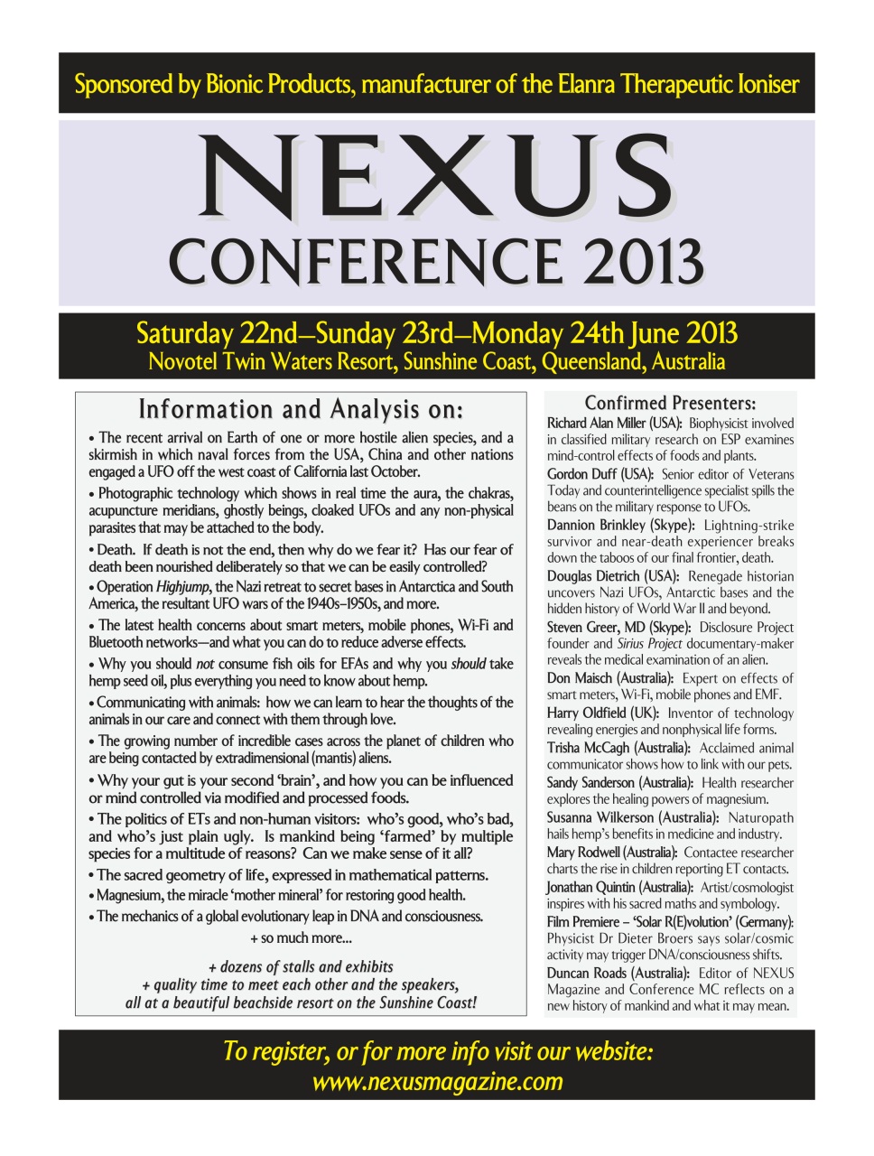 Nexus Magazine Preview Pages