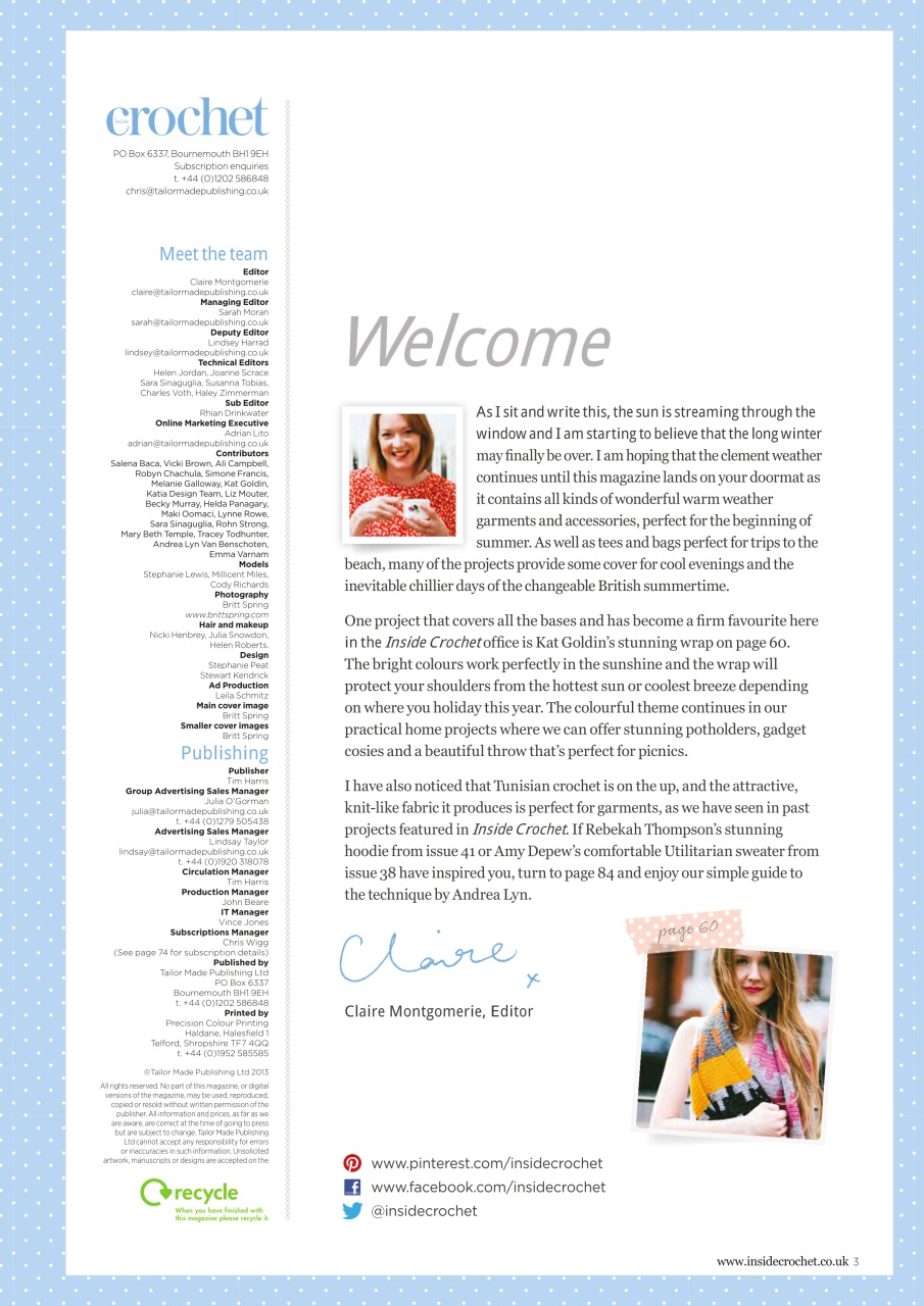 Inside Crochet Preview Pages