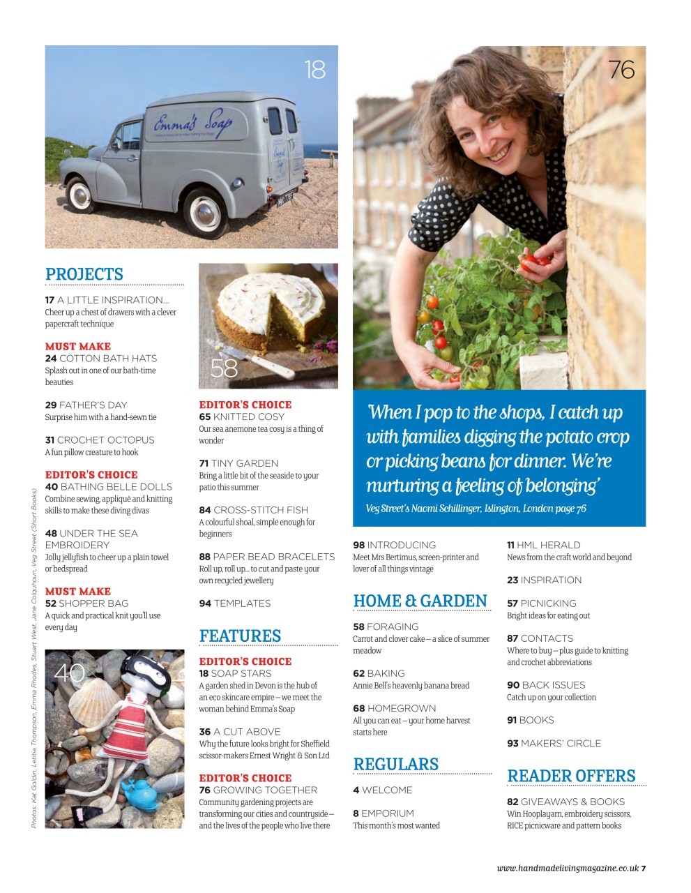 Handmade Living Preview Pages