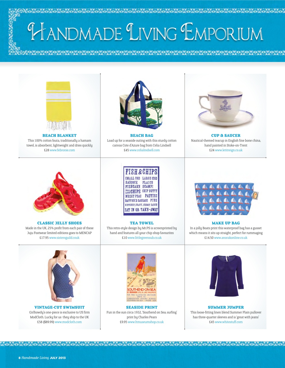 Handmade Living Preview Pages