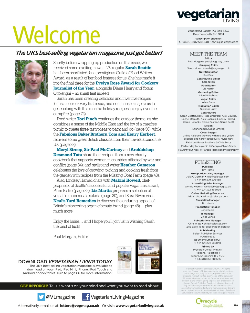 Vegetarian Living Preview Pages