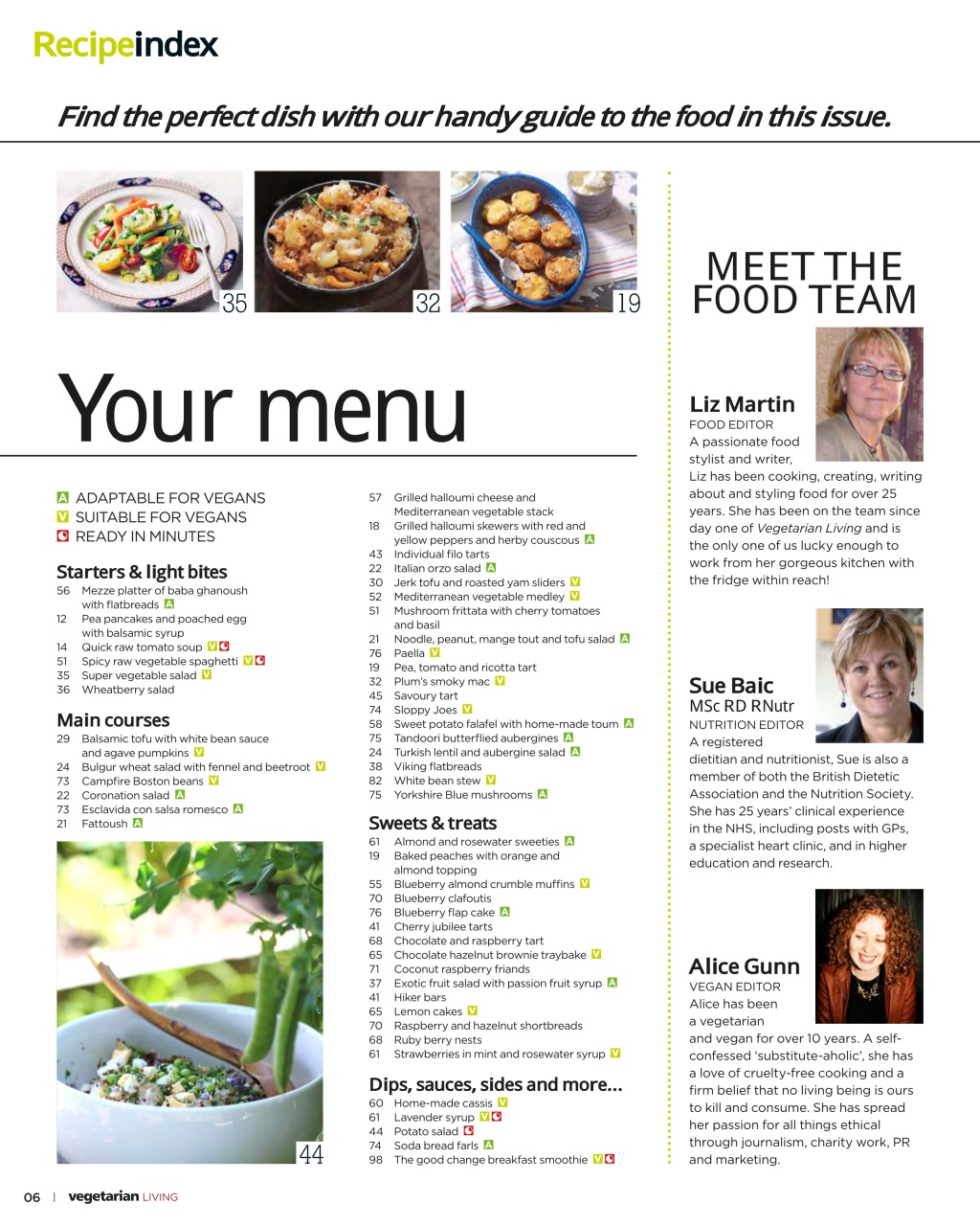Vegetarian Living Preview Pages