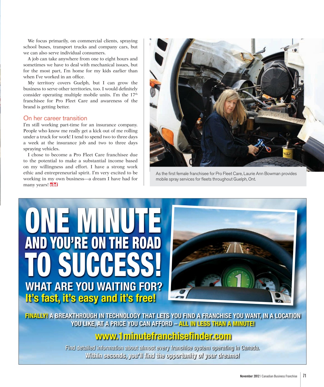 Canadian Business Franchise Preview Pages