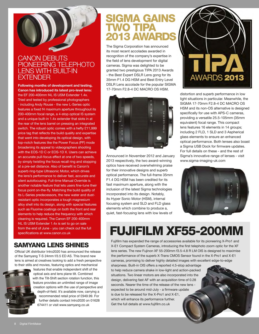 Digital FilmMaker Preview Pages