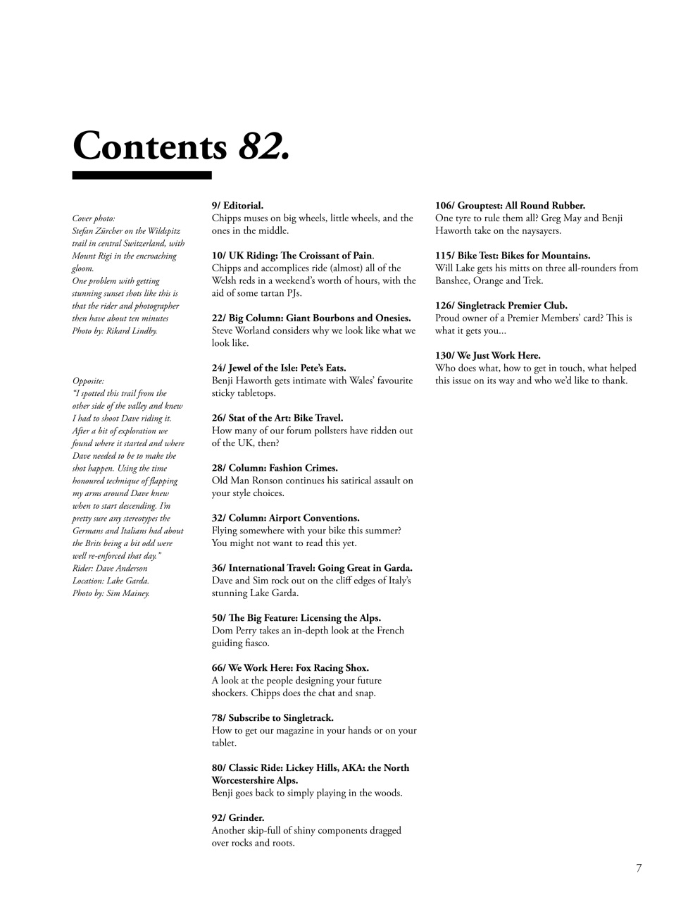 Singletrack Preview Pages