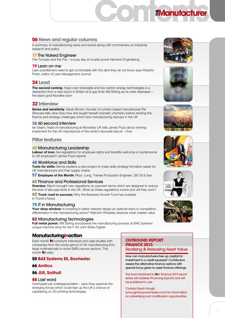 The Manufacturer Preview Pages