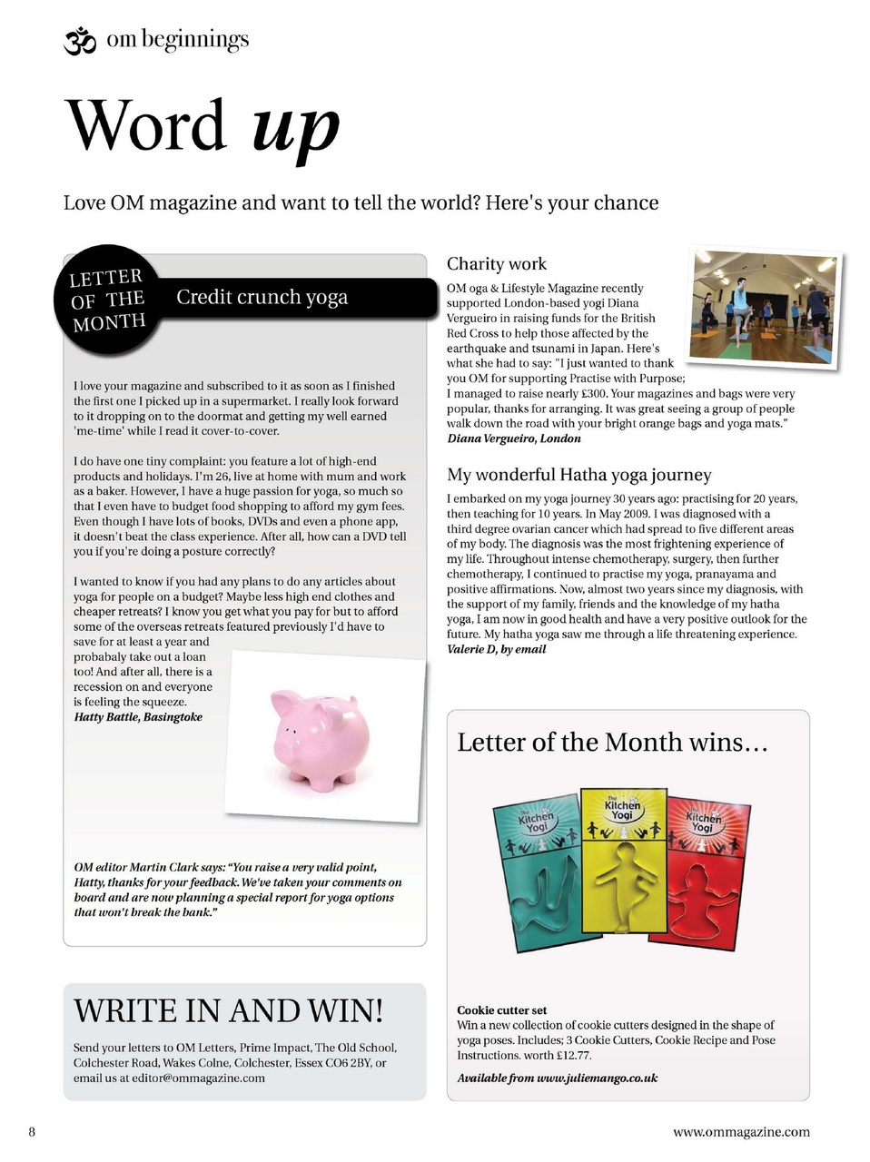 OM Yoga Magazine Preview Pages