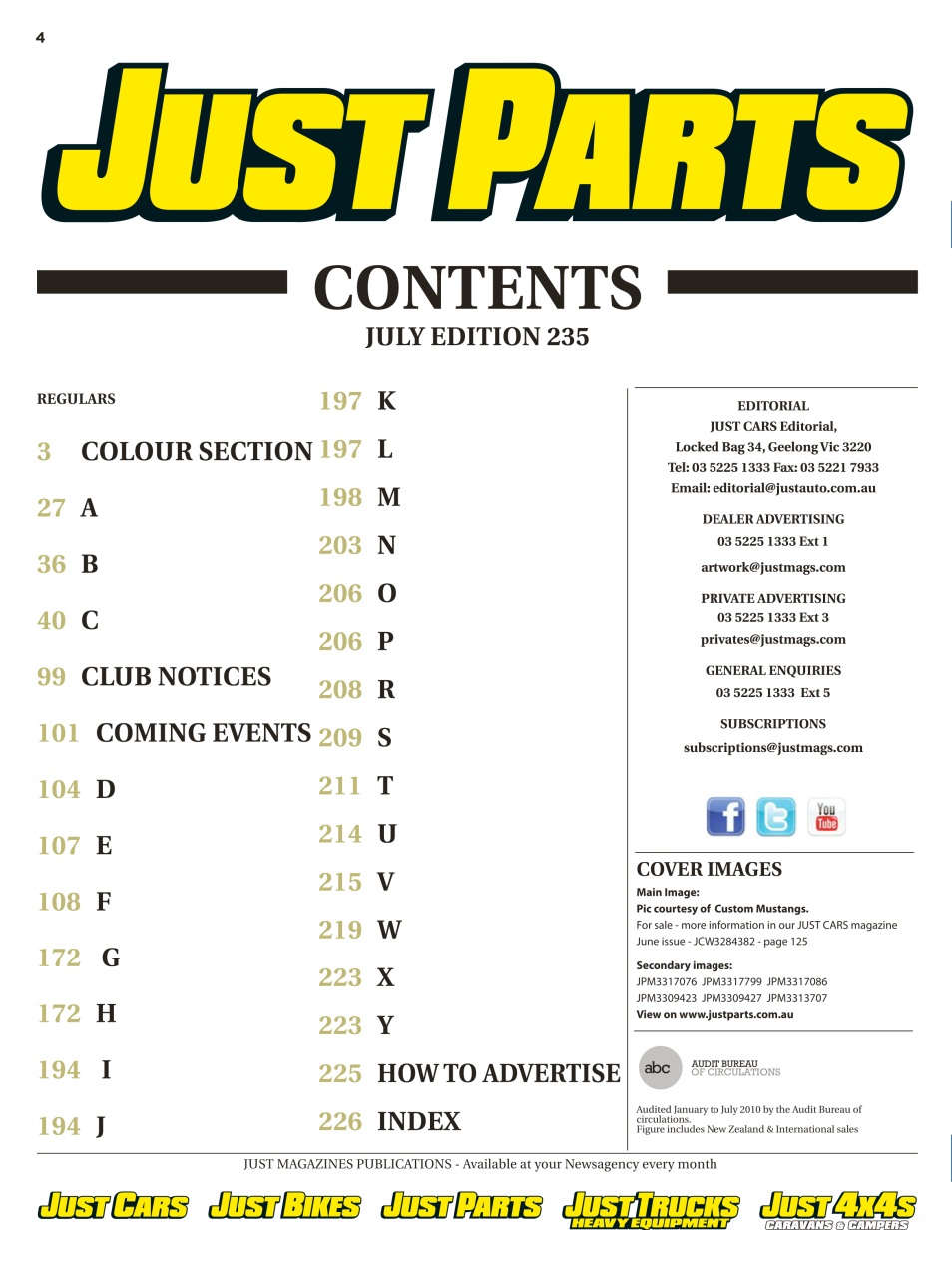 JUST PARTS Preview Pages