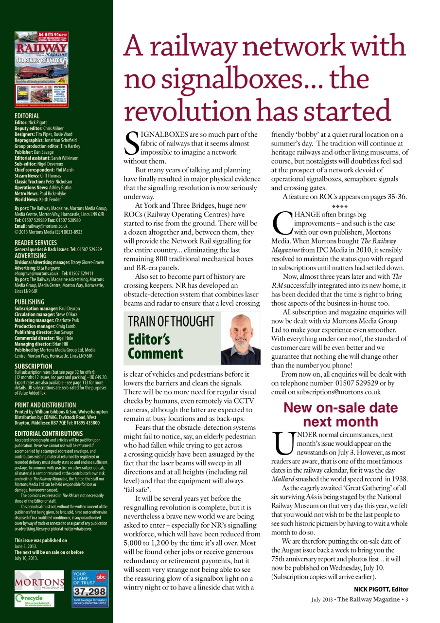 Railway Magazine Preview Pages