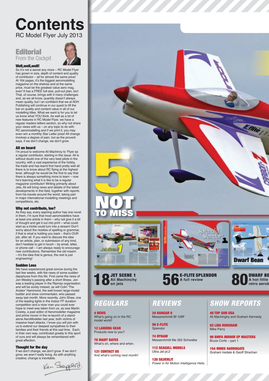 Radio Control Model Flyer Preview Pages
