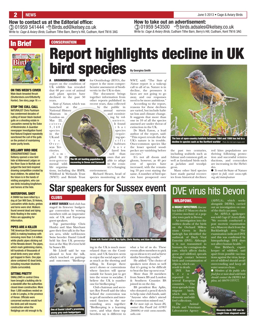 Cage & Aviary Birds Preview Pages