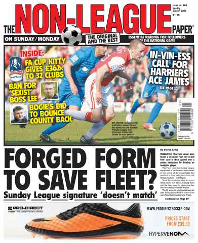 The Non-League Football Paper issue Sunday 2nd June 2013