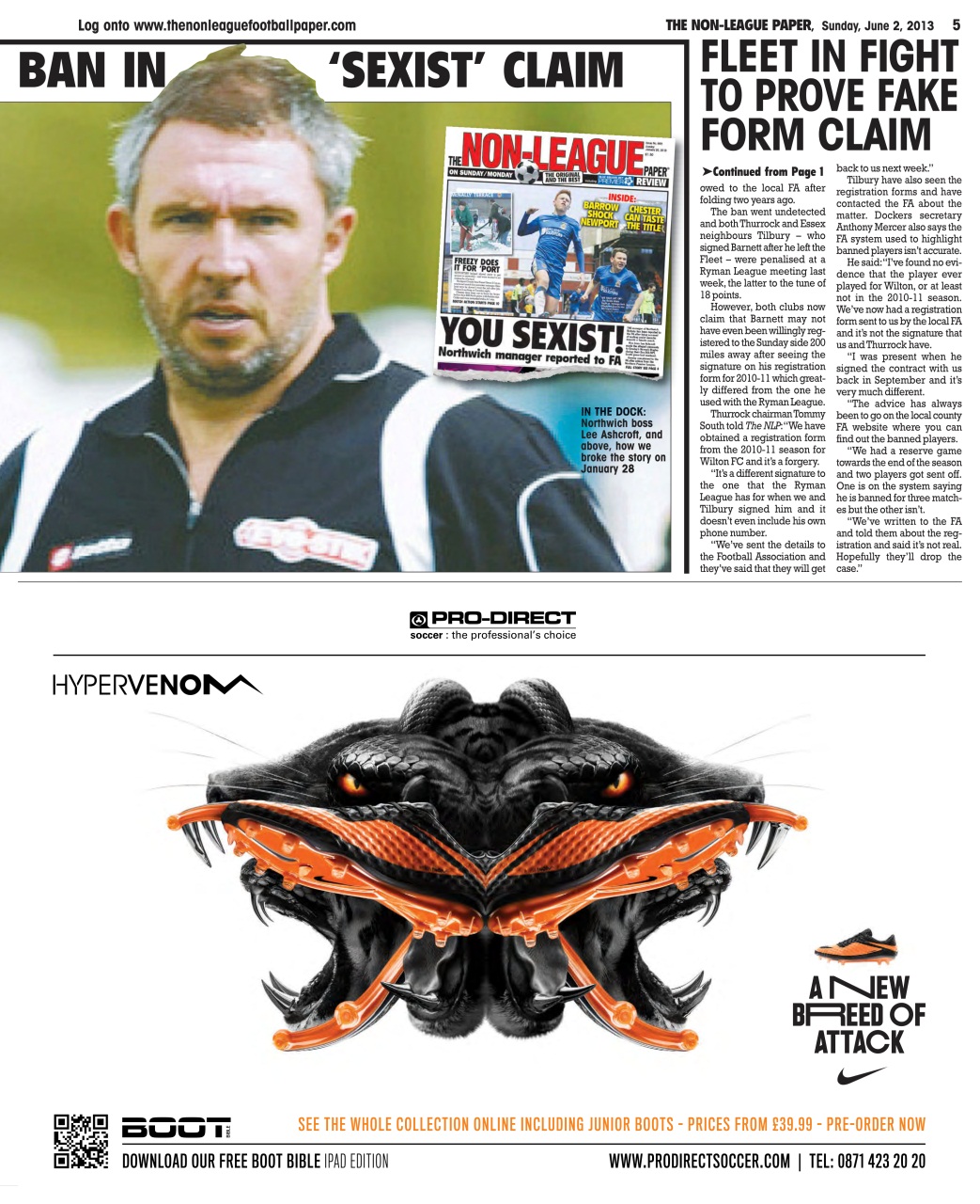 The Non-League Football Paper Preview Pages