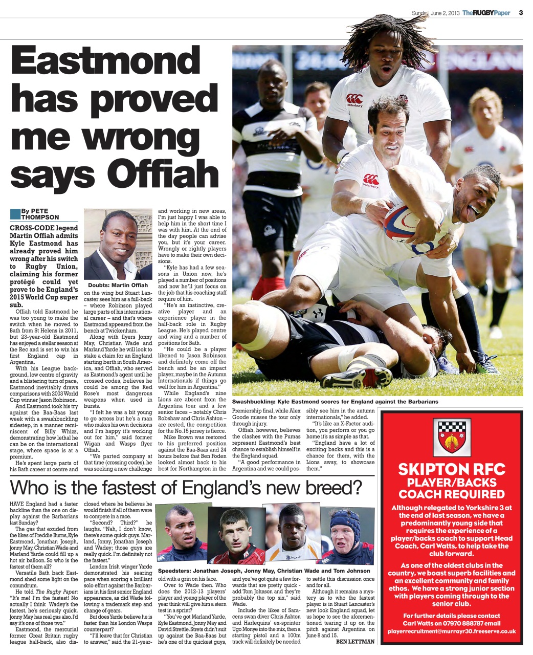 The Rugby Paper Preview Pages
