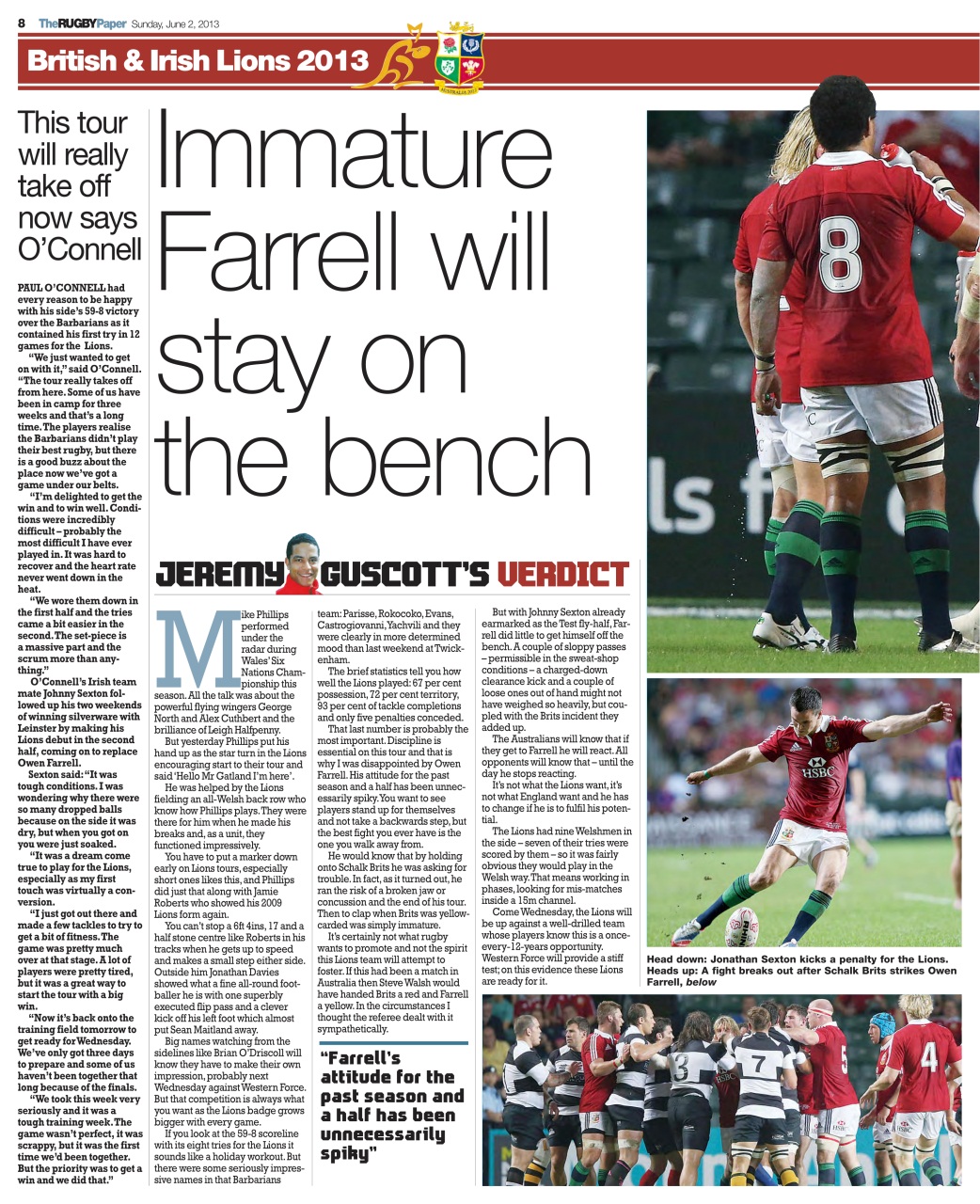 The Rugby Paper Preview Pages