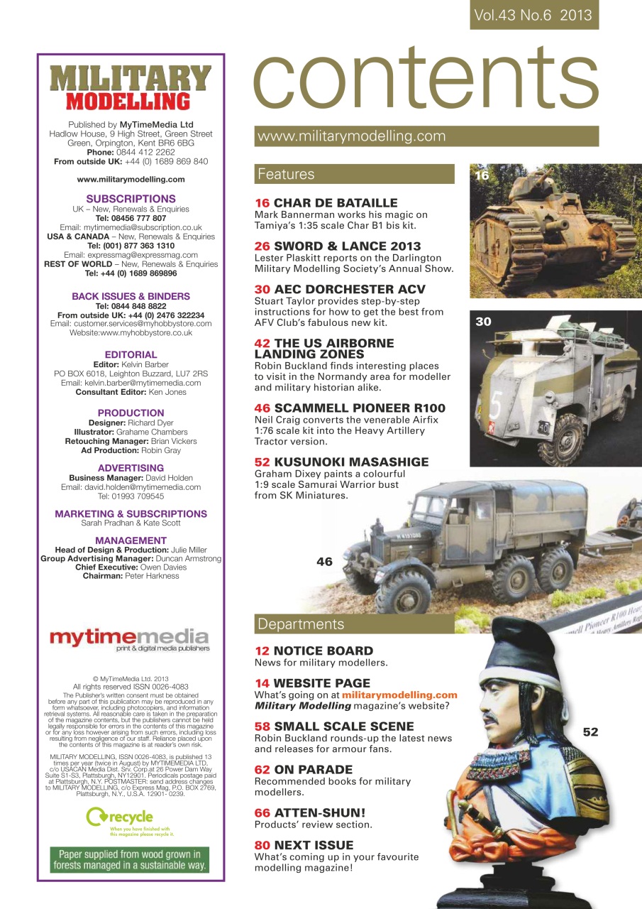 Military Modelling International Magazine Preview Pages