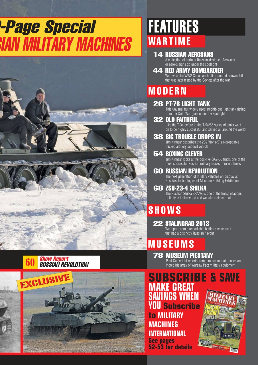 Military Machines International Preview Pages