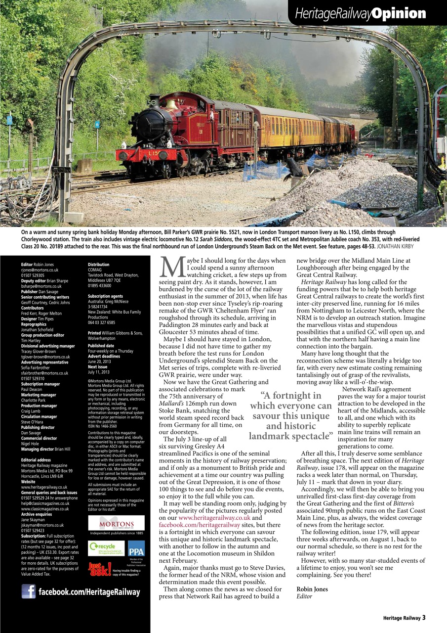 Heritage Railway Preview Pages