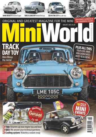 Mini World issue Track-Day Toy August 2013