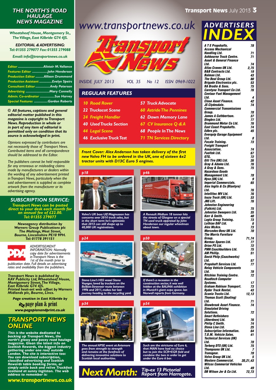 Transport News Preview Pages