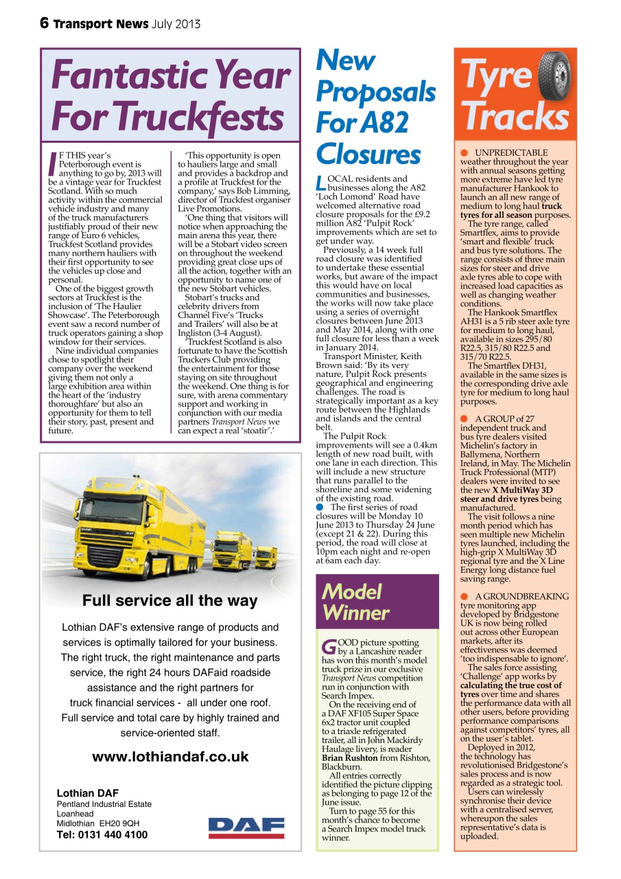 Transport News Preview Pages