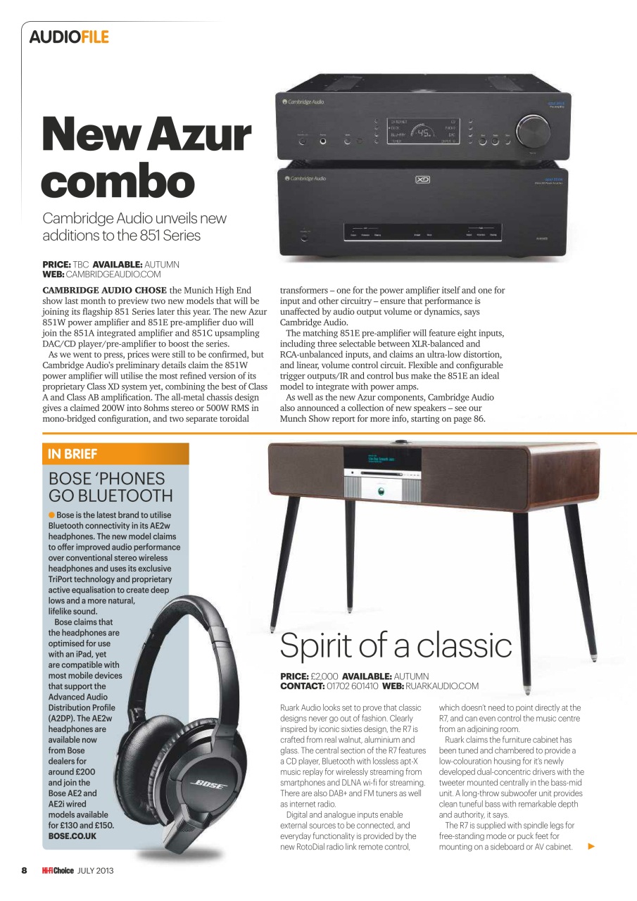 Hi-Fi Choice Preview Pages