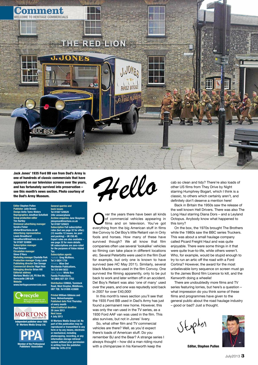 Heritage Commercials Magazine Preview Pages