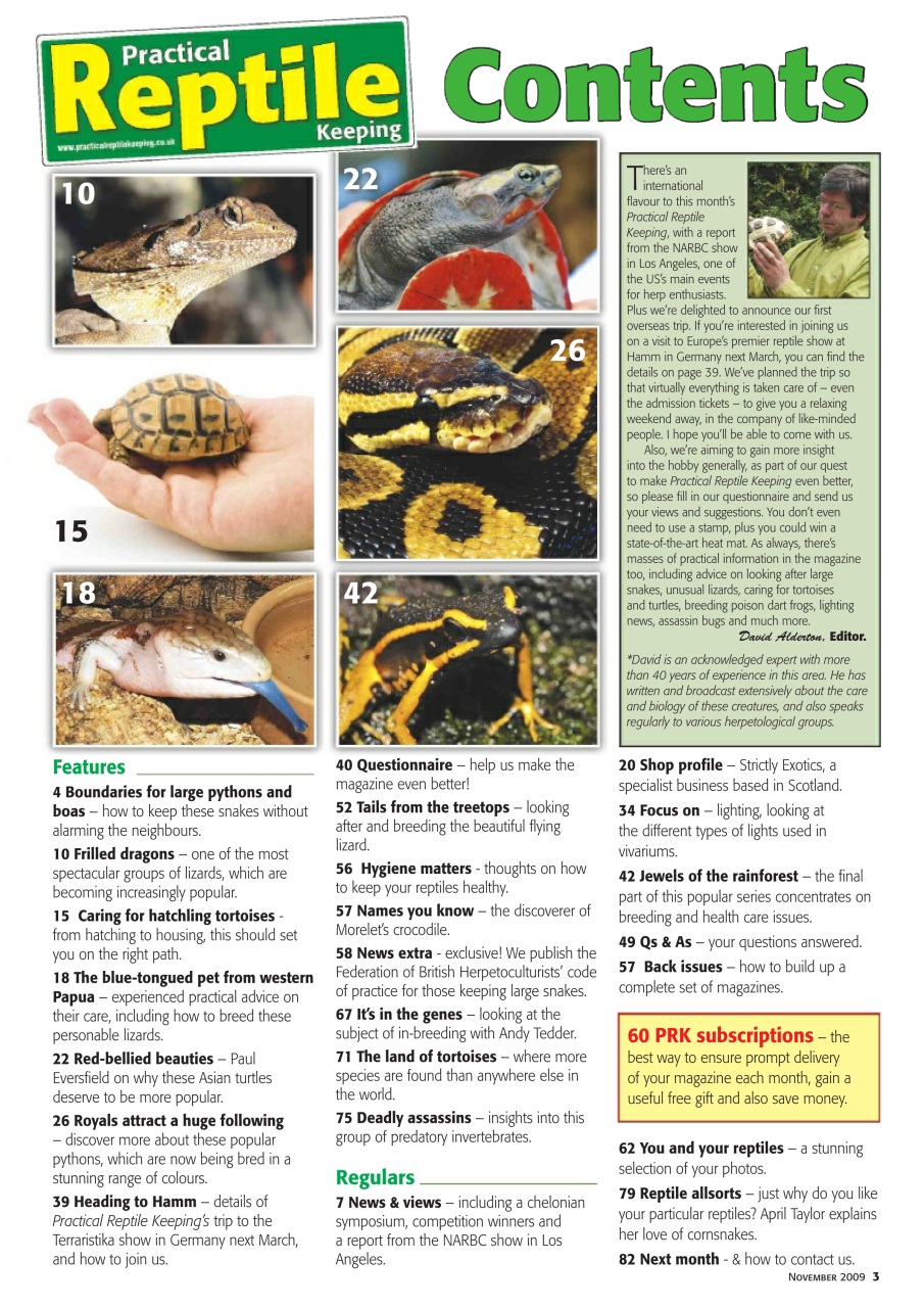 Practical Reptile Keeping Preview Pages