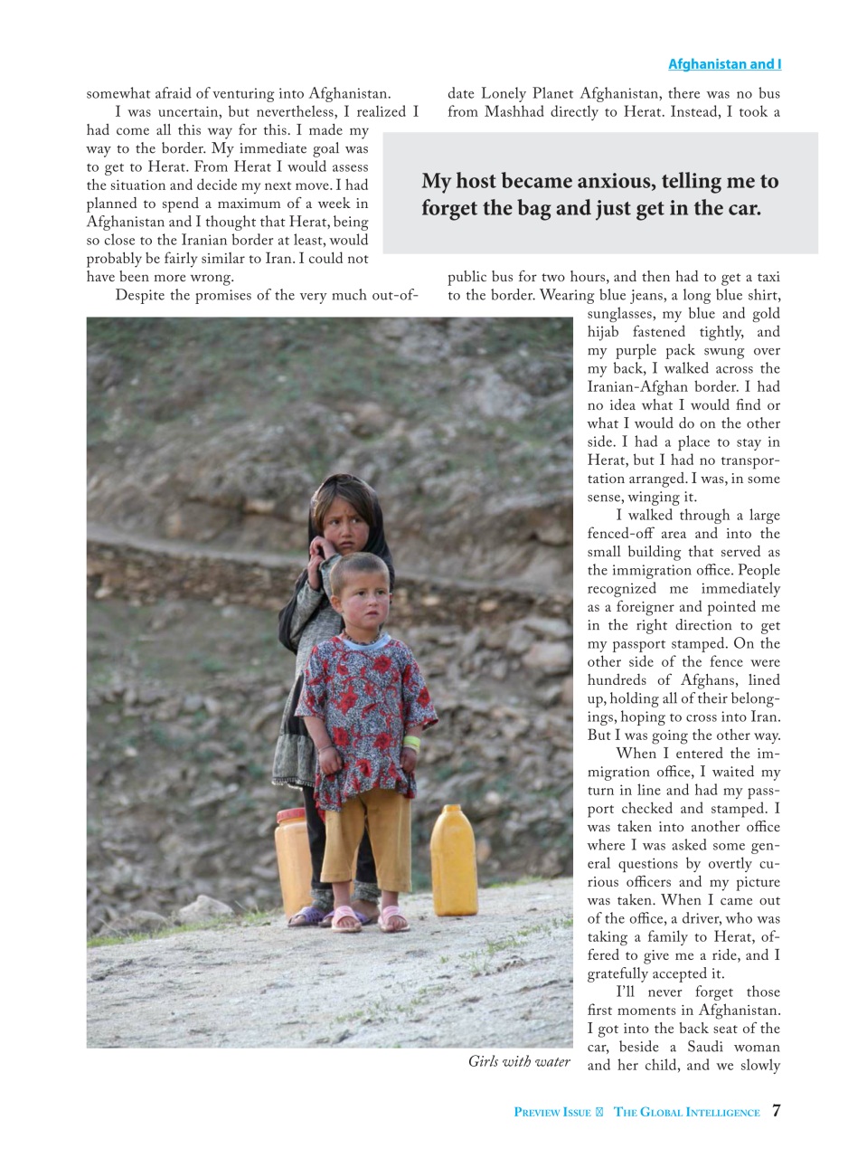 The Global Intelligence Preview Pages