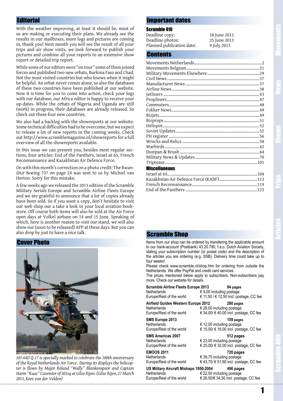 Scramble Magazine Preview Pages