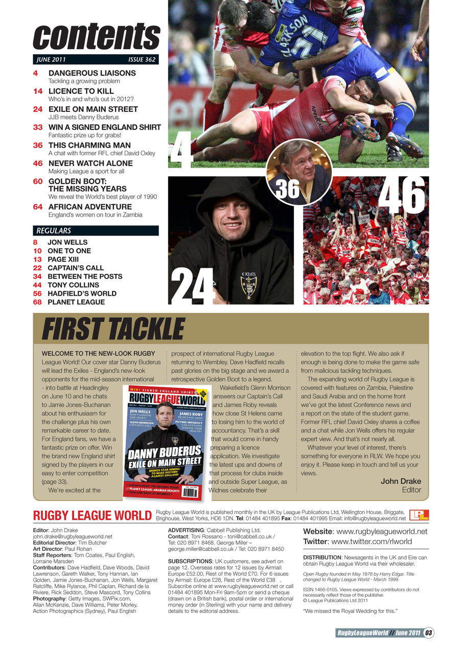 Rugby League World Preview Pages
