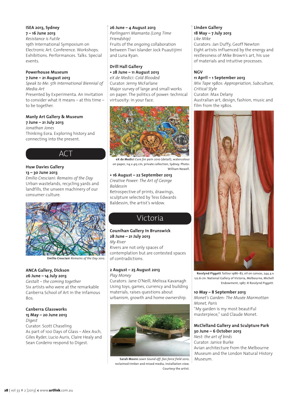 Artlink Magazine Preview Pages