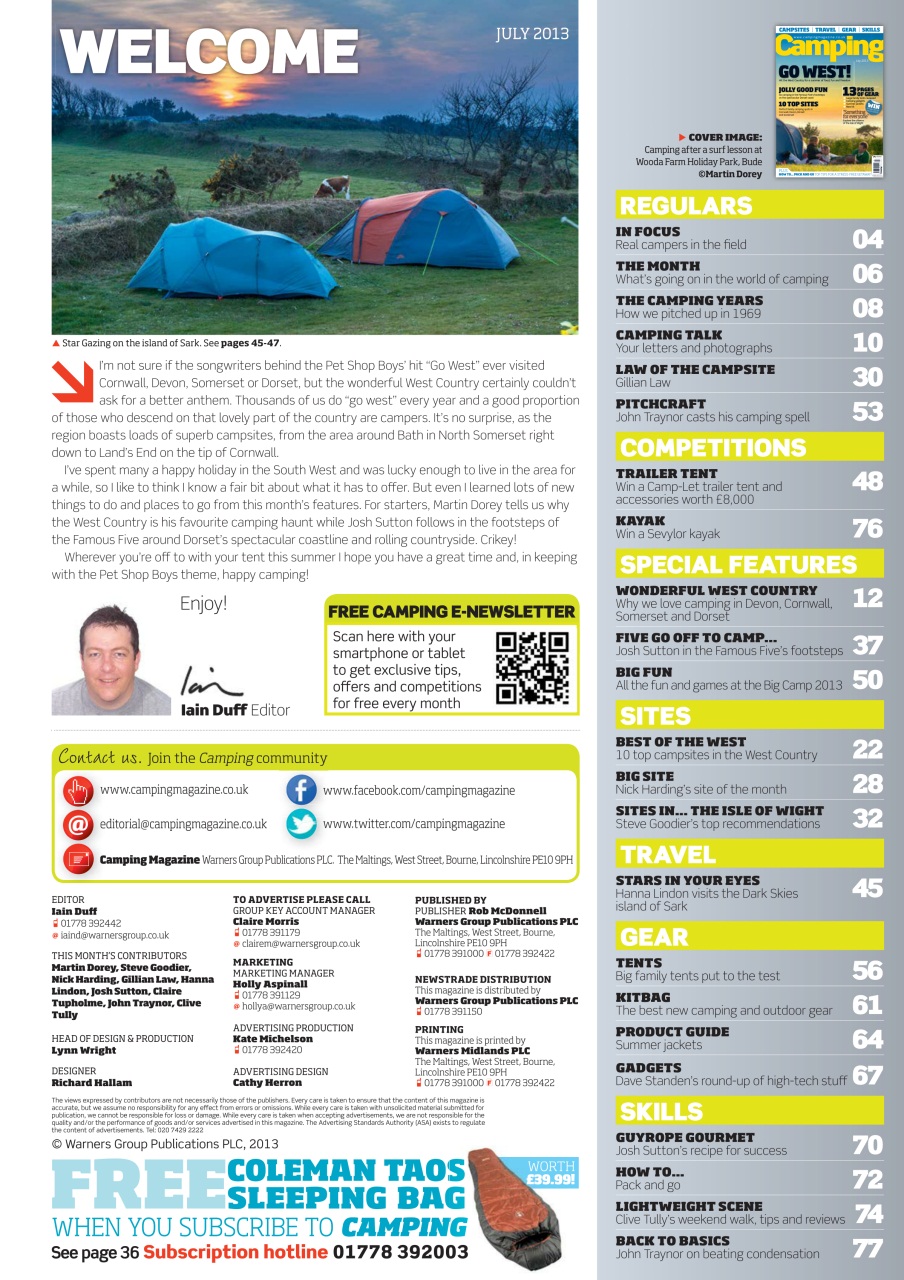 Camping Preview Pages