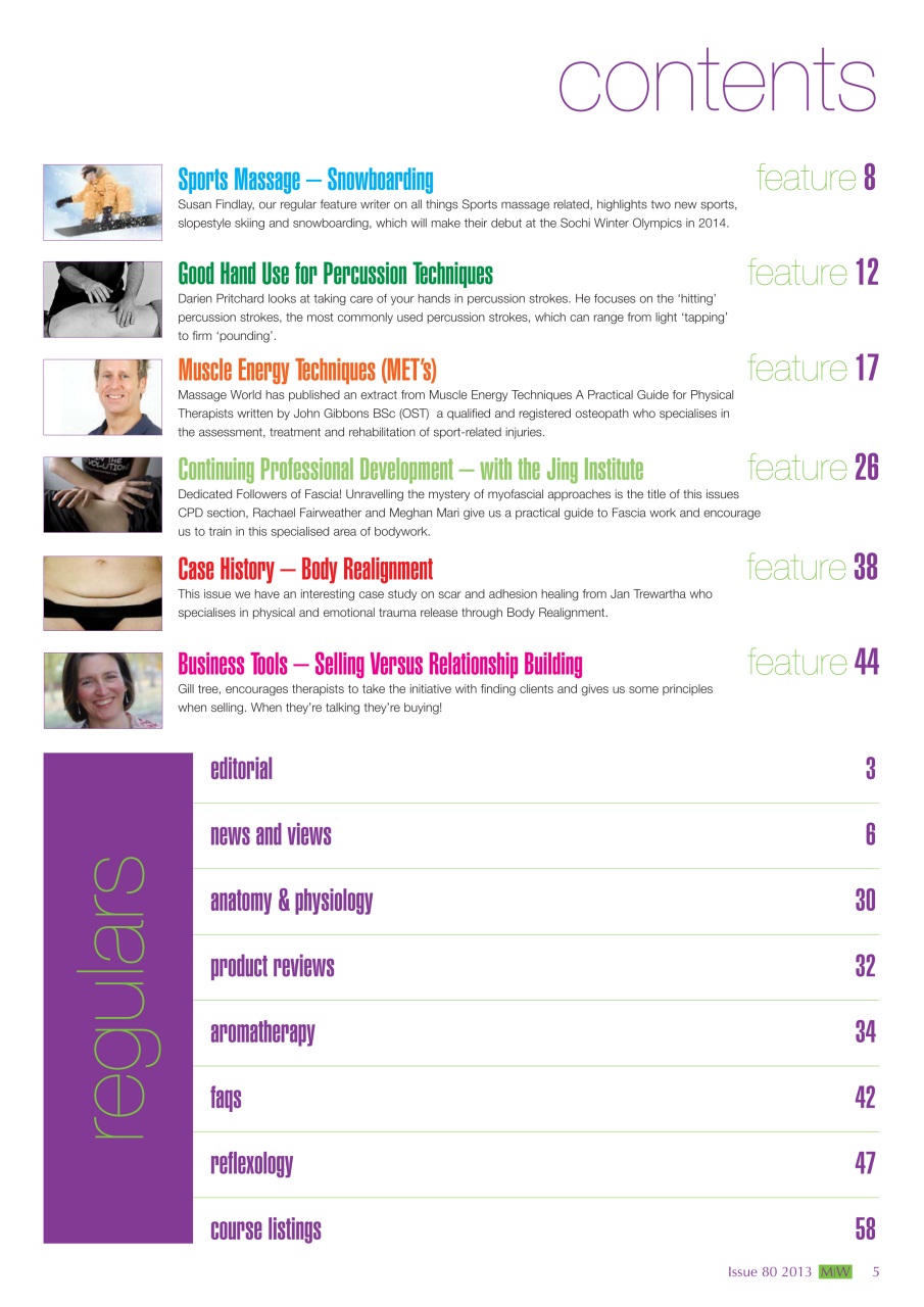 Massage World Preview Pages