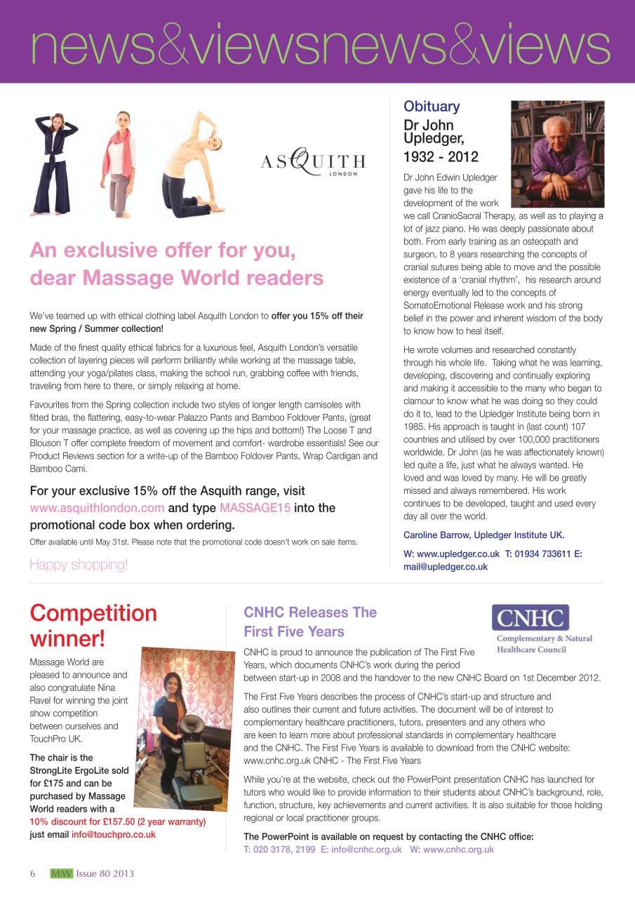 Massage World Preview Pages