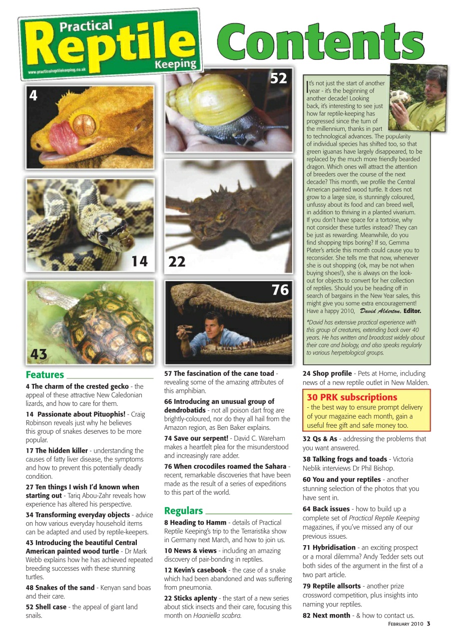 Practical Reptile Keeping Preview Pages